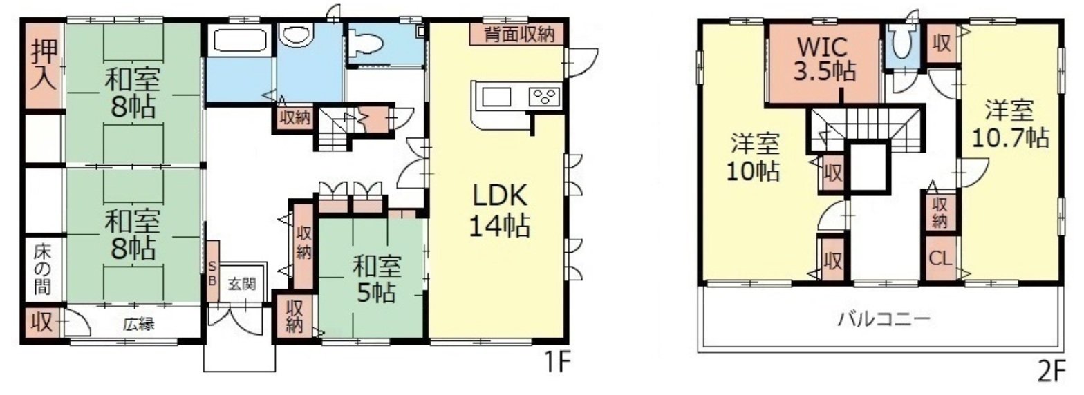 大家族や二世帯住宅としてもお使い頂ける５ＬＤＫです。
