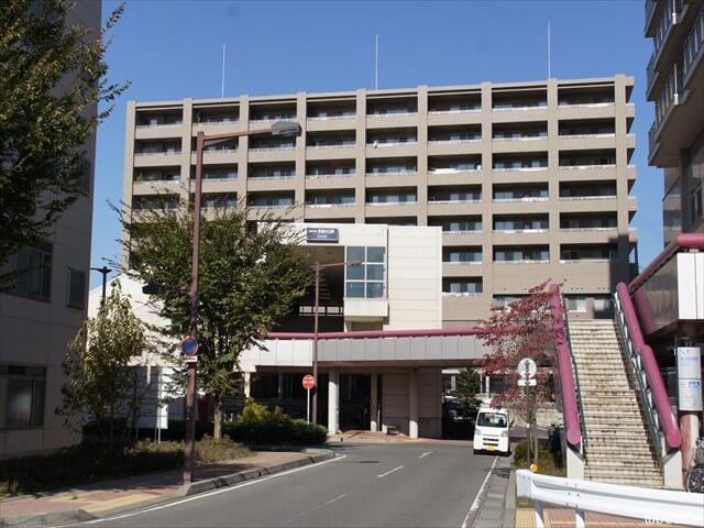 外観・長野電鉄線信濃吉田駅南口から撮影