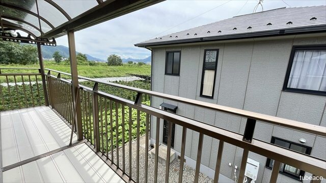 お住まいからの眺望。緑あふれる環境でのんびりとお過ごしいただけます。