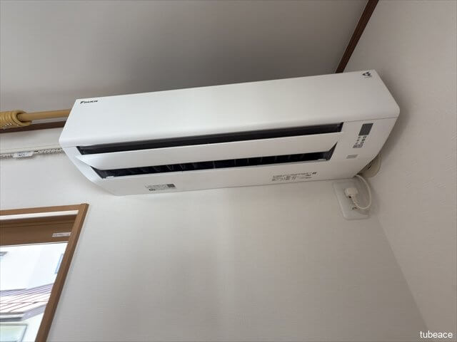 各部屋にエアコン完備で一年中快適。暑い夏も寒い冬も、ボタンひとつでお好みの室温に保てます。